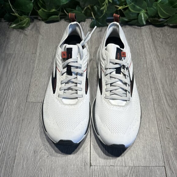 Men’s Brooks Ricochet 3 Knit White Gray Running Shoes Size 9 NEW SAMPLE main image 4